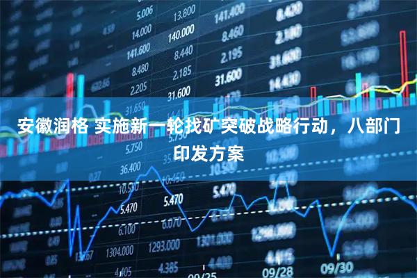 安徽润格 实施新一轮找矿突破战略行动，八部门印发方案
