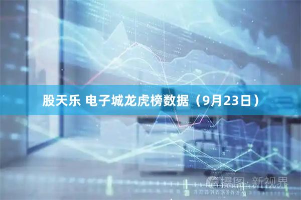 股天乐 电子城龙虎榜数据（9月23日）