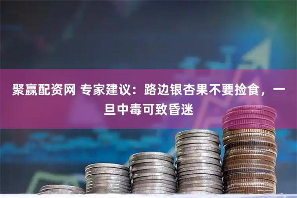 聚赢配资网 专家建议：路边银杏果不要捡食，一旦中毒可致昏迷
