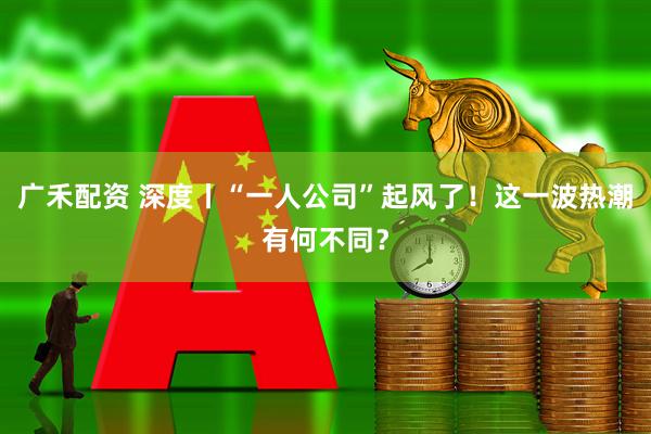 广禾配资 深度丨“一人公司”起风了！这一波热潮有何不同？