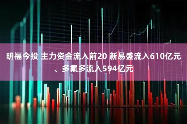 明福今投 主力资金流入前20 新易盛流入610亿元、多氟多流入594亿元