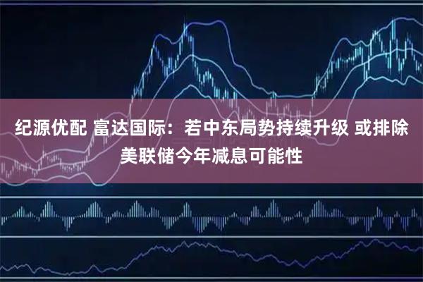 纪源优配 富达国际：若中东局势持续升级 或排除美联储今年减息可能性